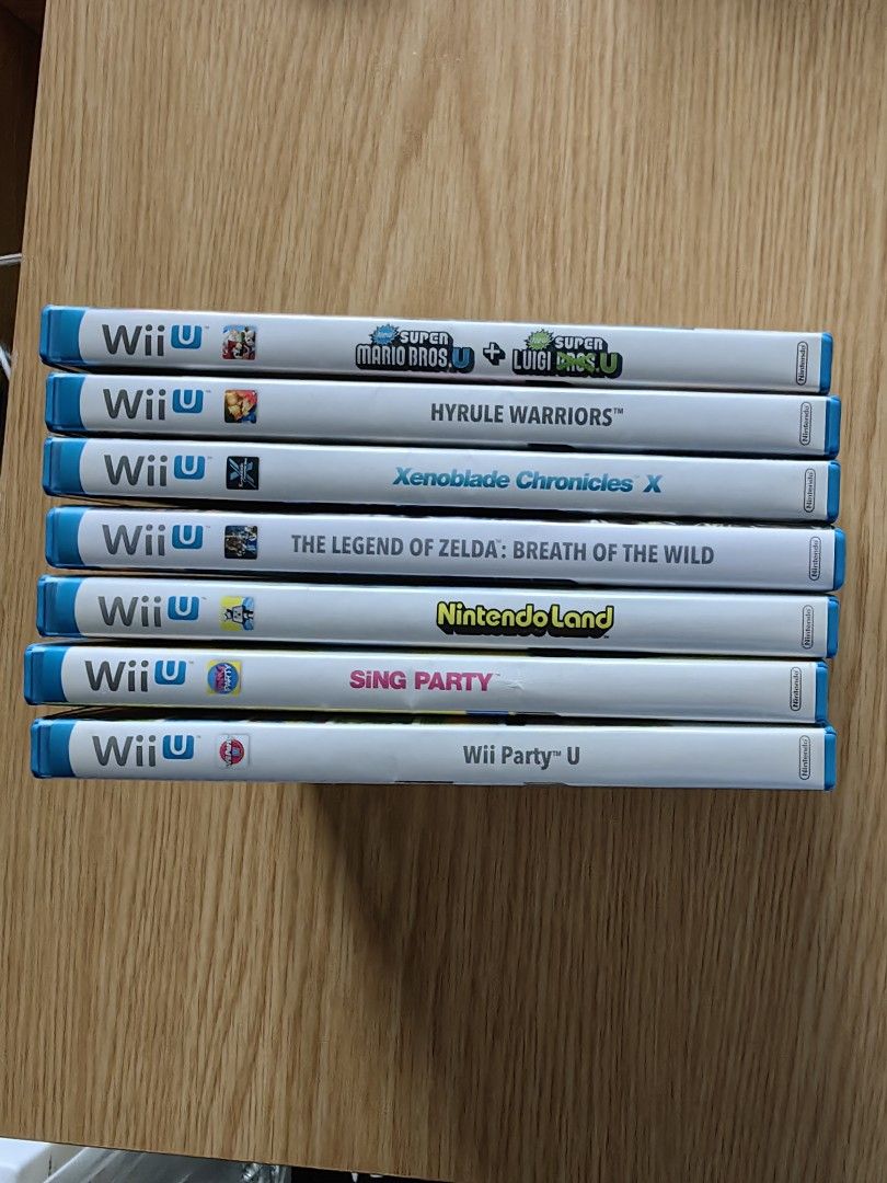 Wii U complete set with 4 controllers and 7 games, Video Gaming, Video Game Consoles, Nintendo