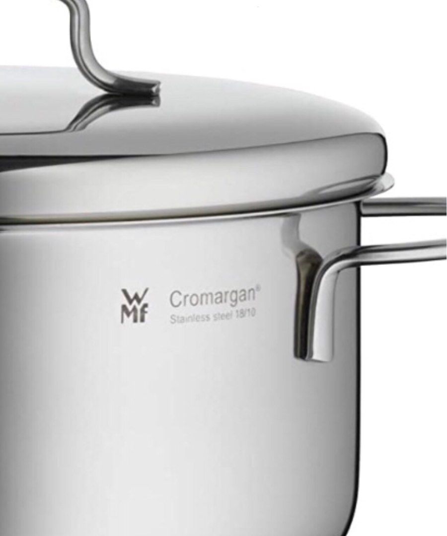 WMF Pot with Lid Cookware Cromargan Stainless Steel, Furniture & Home Living, Kitchenware