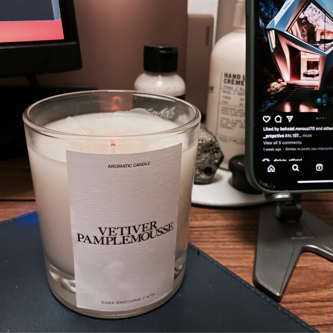 Zara vetiver pamplemousse candle discount