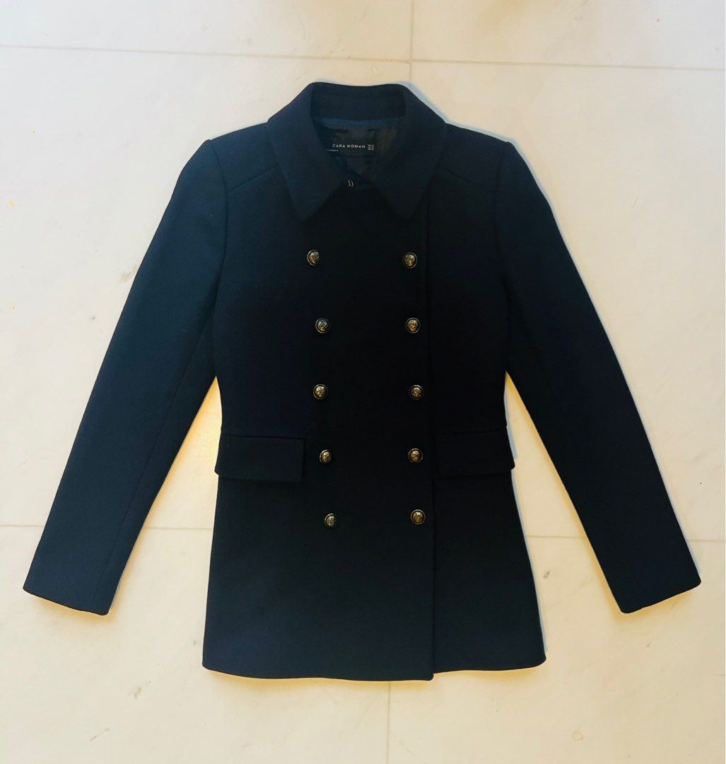 Zara peacoat top women's