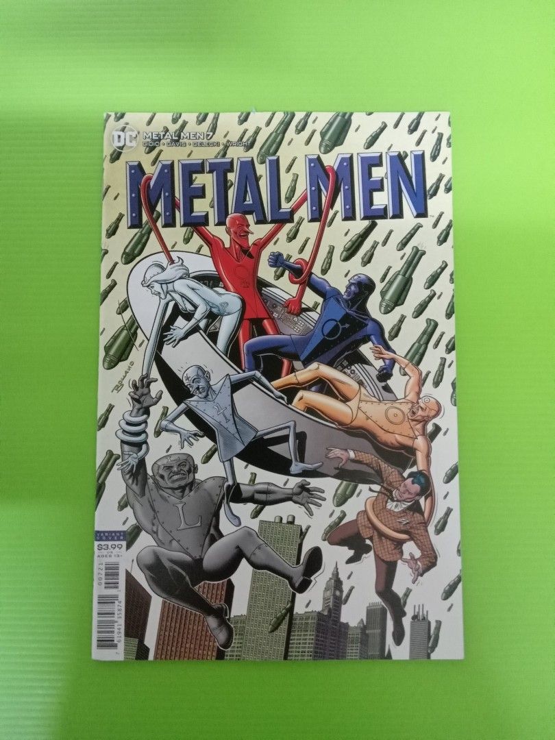 1st app Metal Animals ( Robotic animals ) Metal Men #7 ( Brian Bolland -  Cover Art ) DC Comics, Cover Price: , Hobbies & Toys, Books &  Magazines, Comics & Manga on Carousell
