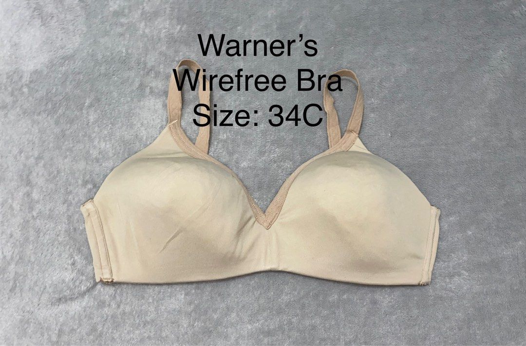 34C/36B Warners Wireless Bra, Women's Fashion, Undergarments & Loungewear  on Carousell