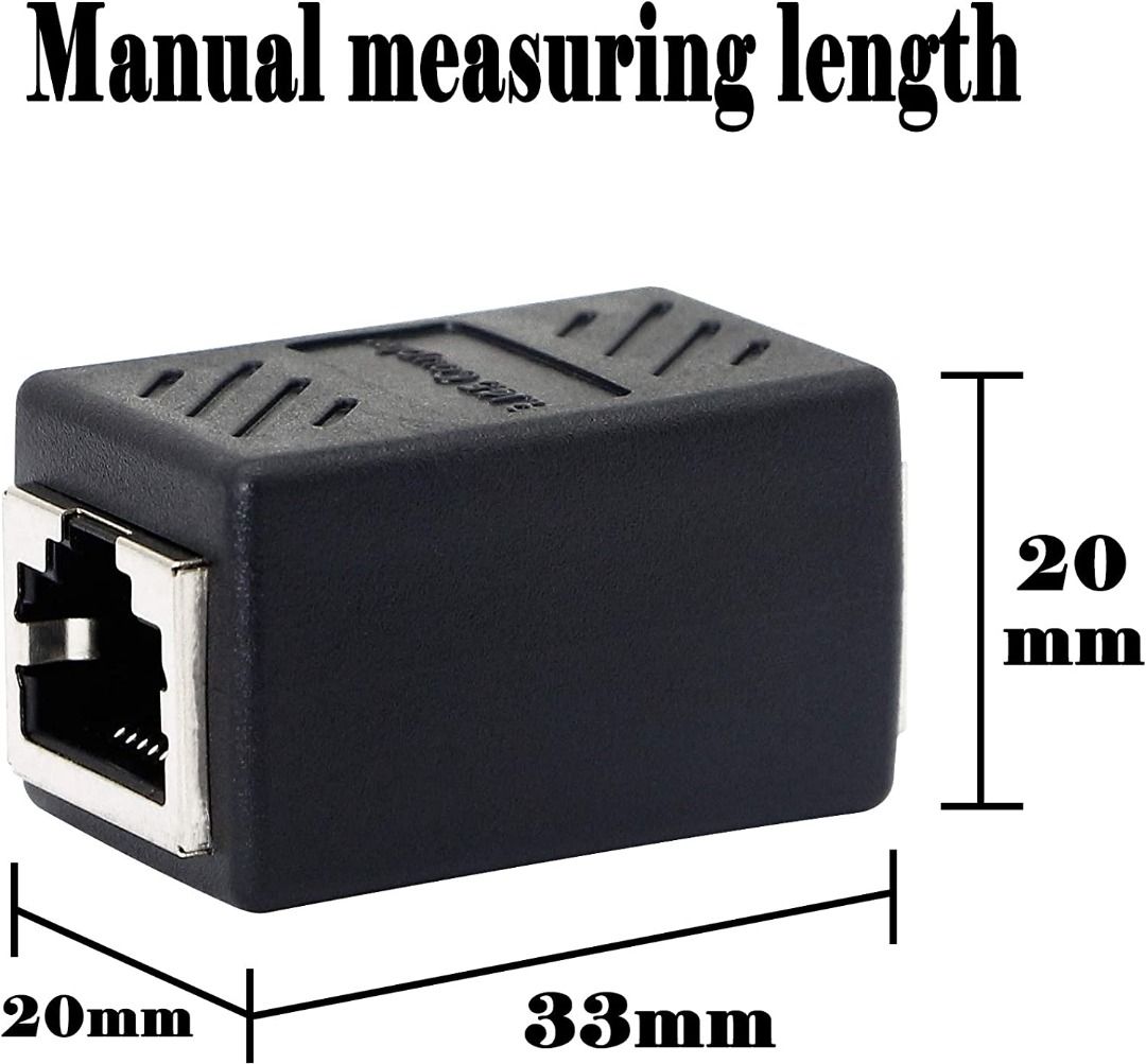 3505) RJ45 Couplers,FemaleFemale Cable Extender Adapter,for
