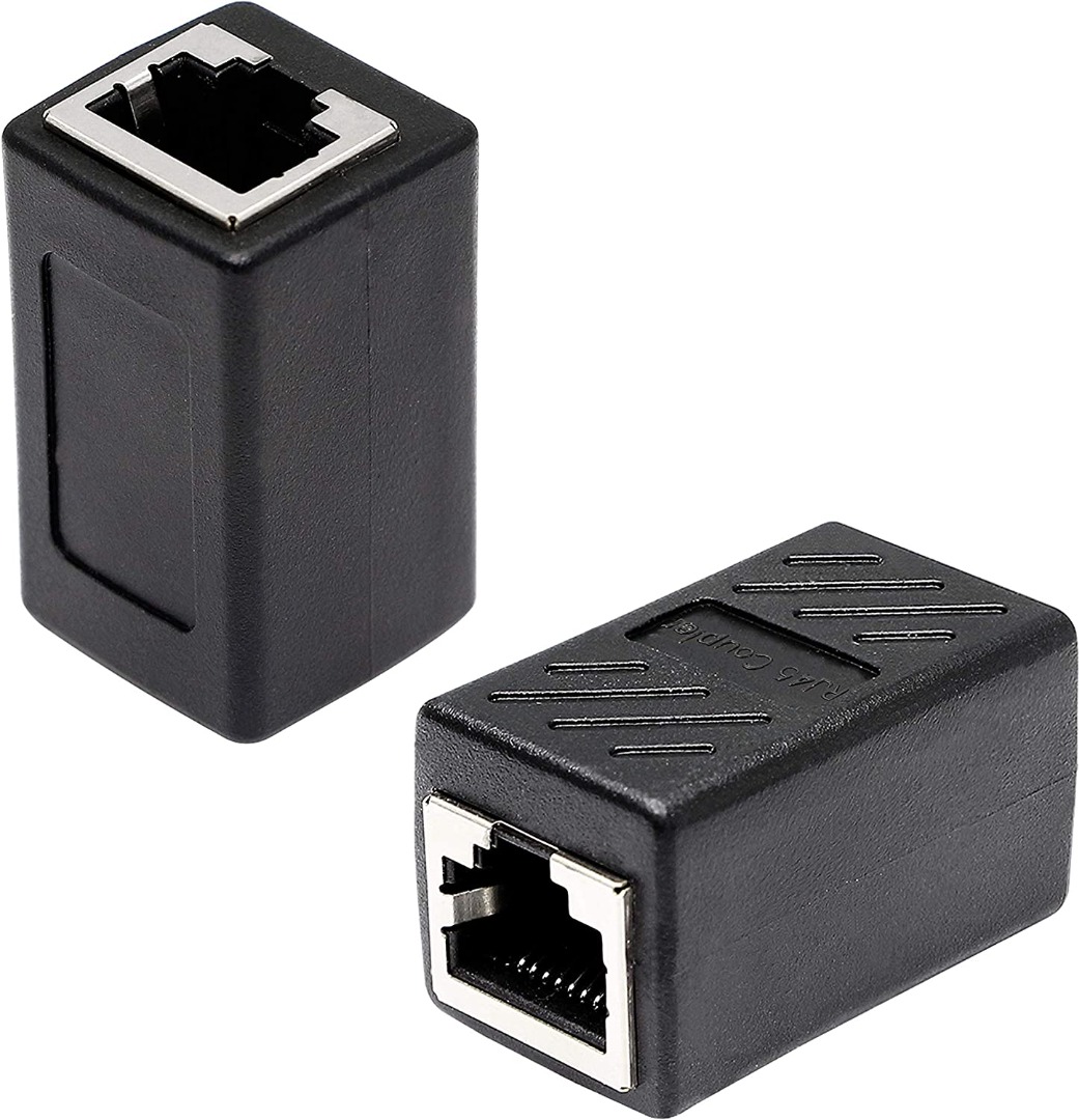 3505) RJ45 Couplers,FemaleFemale Cable Extender Adapter,for