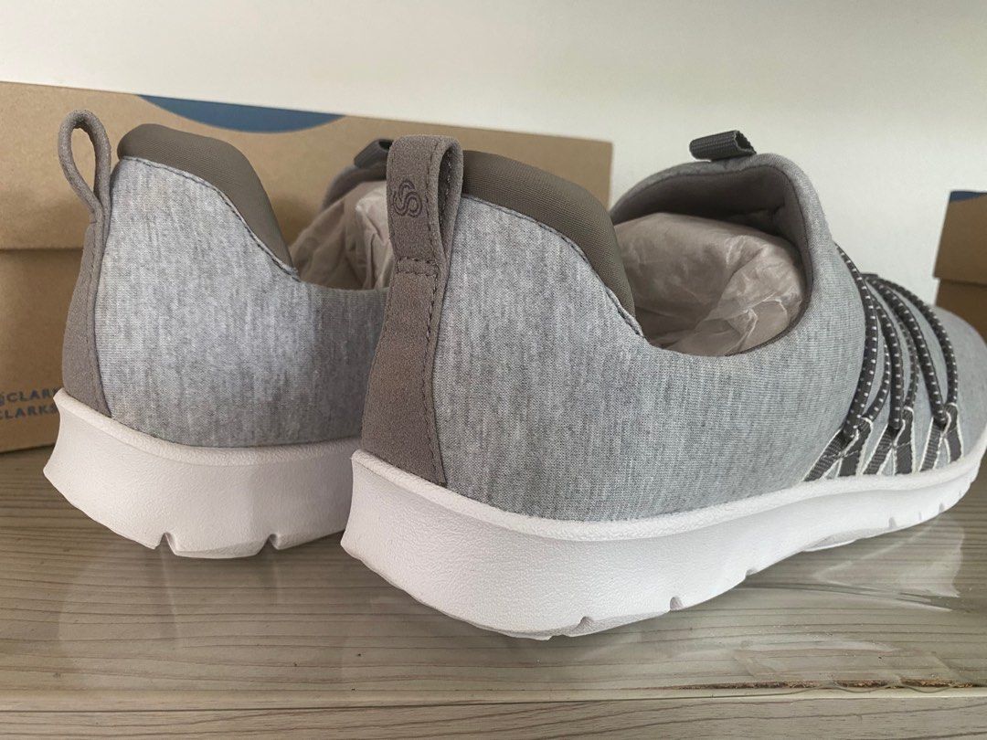 Clarks 100 New Authentic Clarks Woman Sneakers Casual Step Textile Sneaker Slip On Footwear Active Shoes