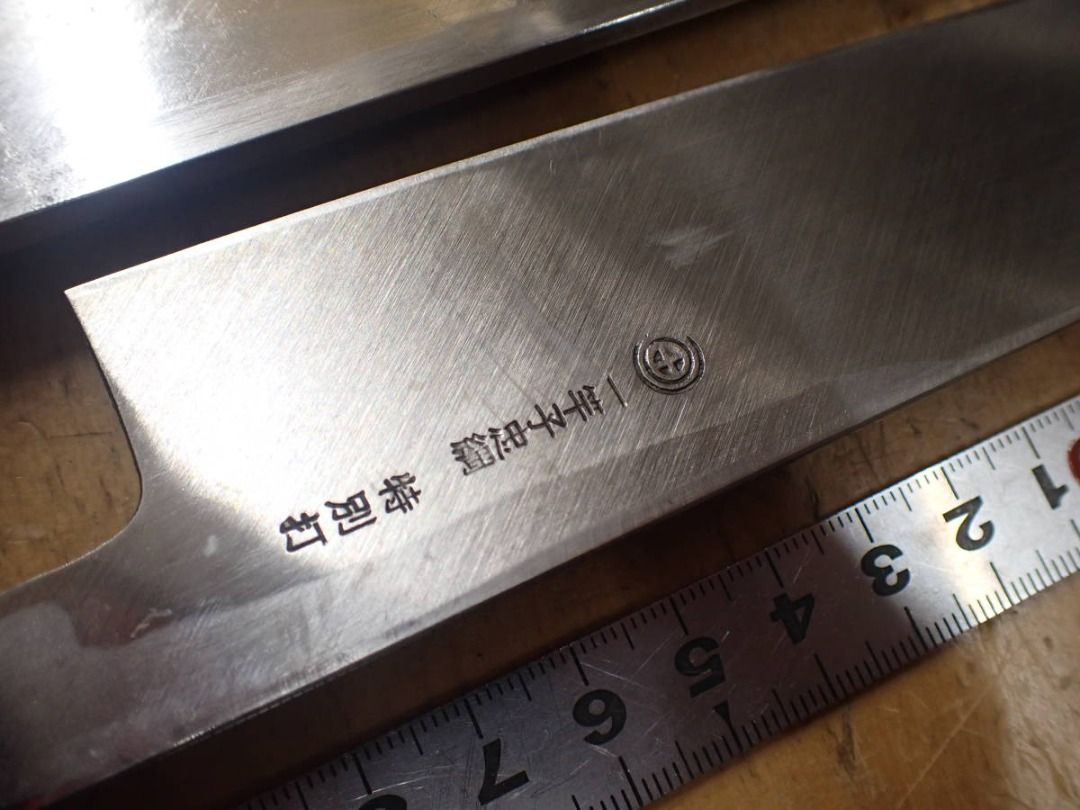 日本刀包丁2把薄刃包丁、削皮刀、刺身包丁一竿子忠綱特別打, 傢俬