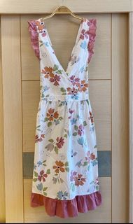 日本購入帶回 日本製 正品 超美的氣質花朵圍裙