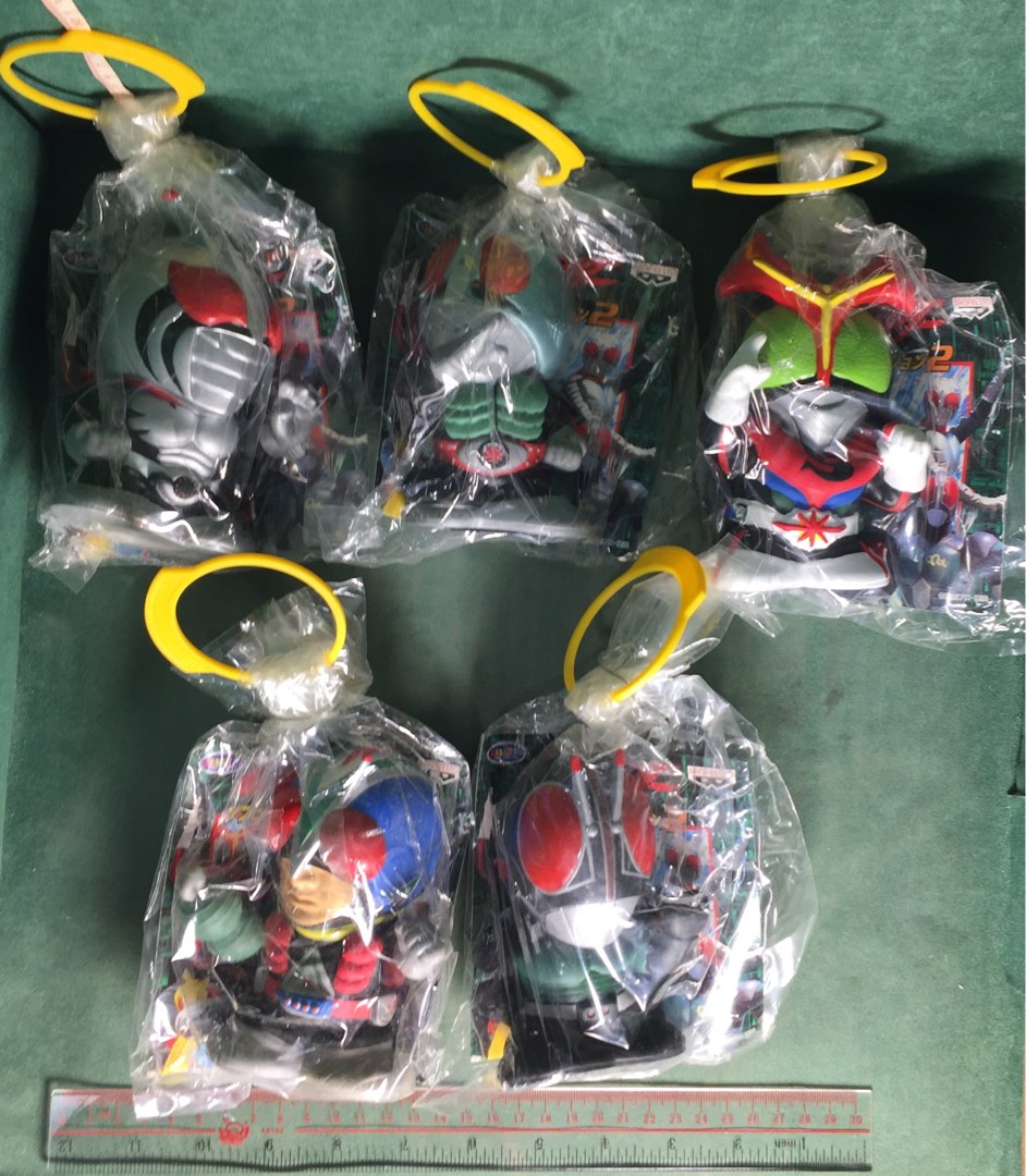 已售）全新絕版BANPRESTO (1999) 景品Masked Kamen Rider No.2 Sofubi