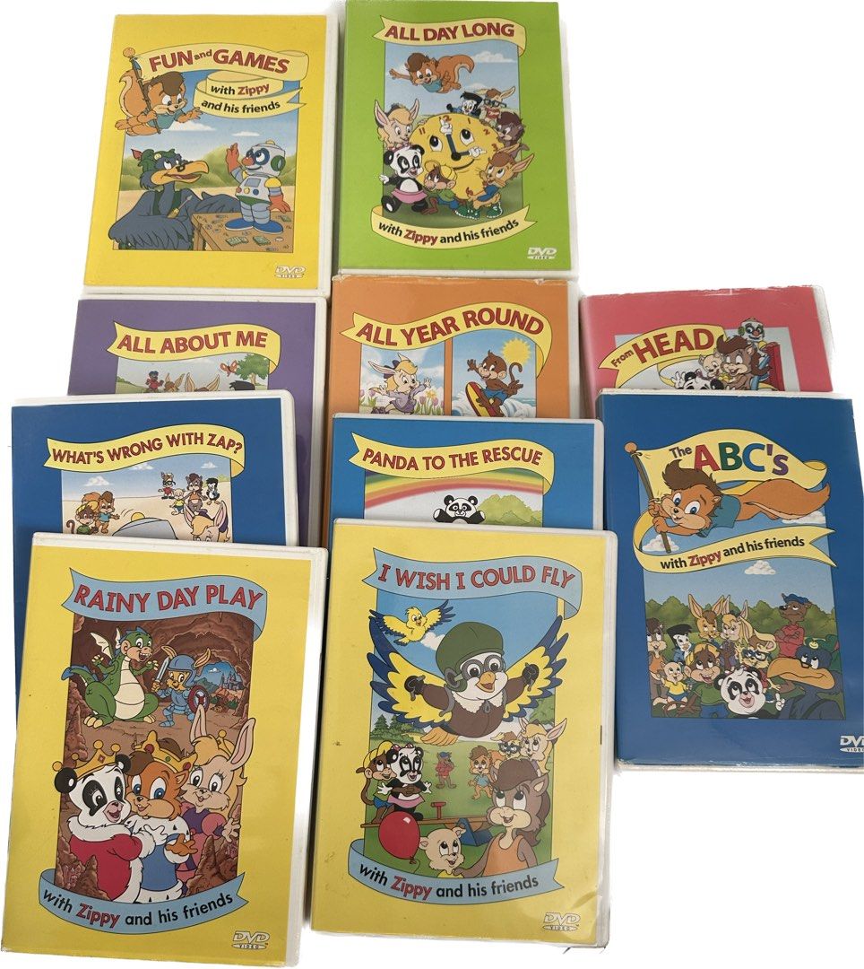 迪士尼美語世界DWE Zippy and his friends DVD, 興趣及遊戲, 書本