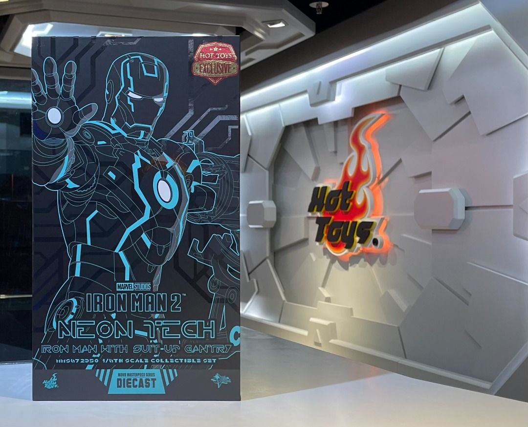 旺角店鋪現貨Hottoys MMS672 Iron Man 2 1:6 Neon Tech Iron Man with