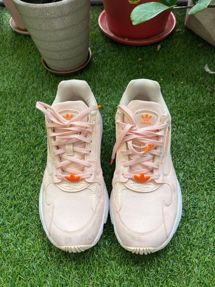 Adidas originals deals falcon orange