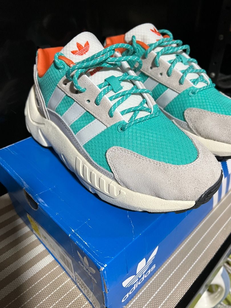 Adidas ZX 22 BOOST 8US (Cloud White / Semi Mint Rush / Semi Solar