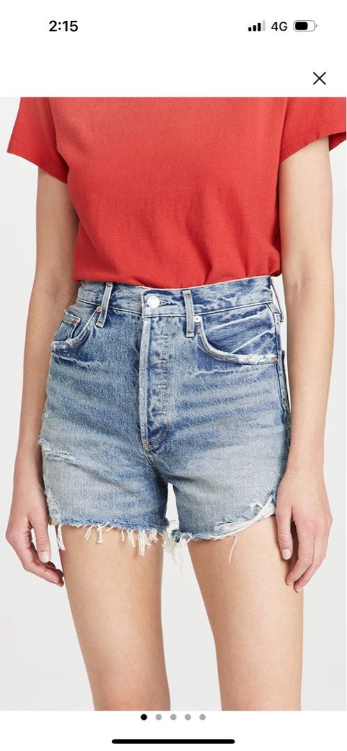 Agolde the dee clearance ultra high rise shorts