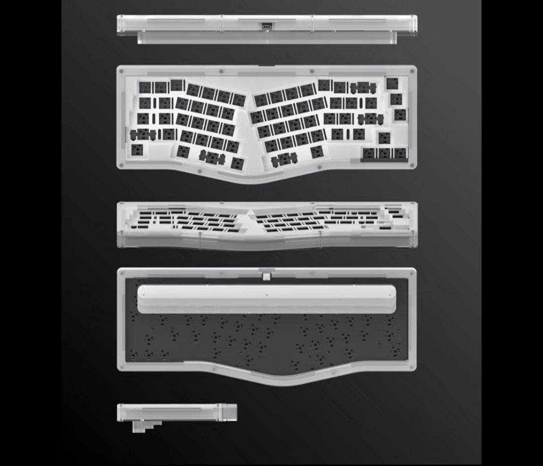 Alice styled Gasket Mechanical Keyboard Kit VIA Compatible, Computers