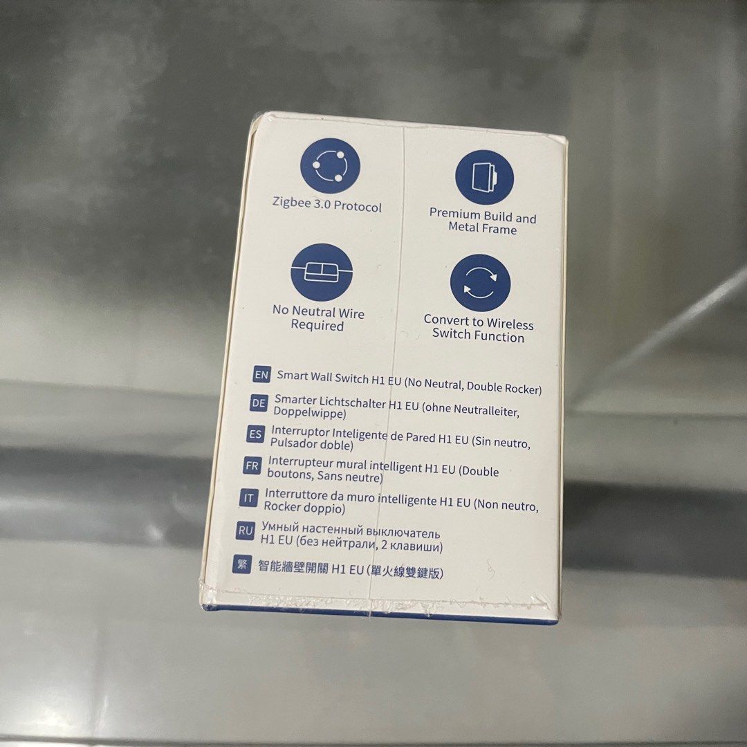 Aqara H1 EU Smart Wall Switch, No Neutral, Double Rocker, TV & Home