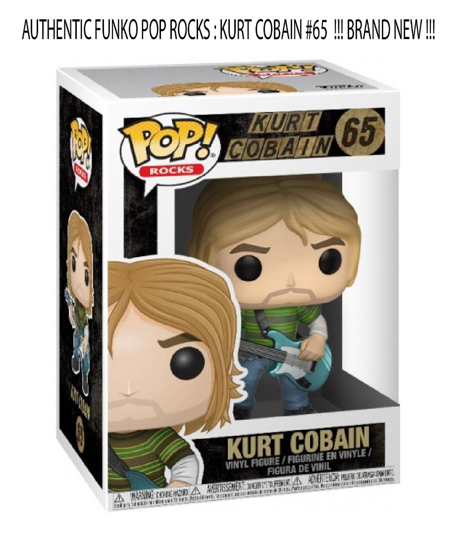 AUTHENTIC FUNKO POP ROCKS KURT COBAIN 65 BRAND NEW