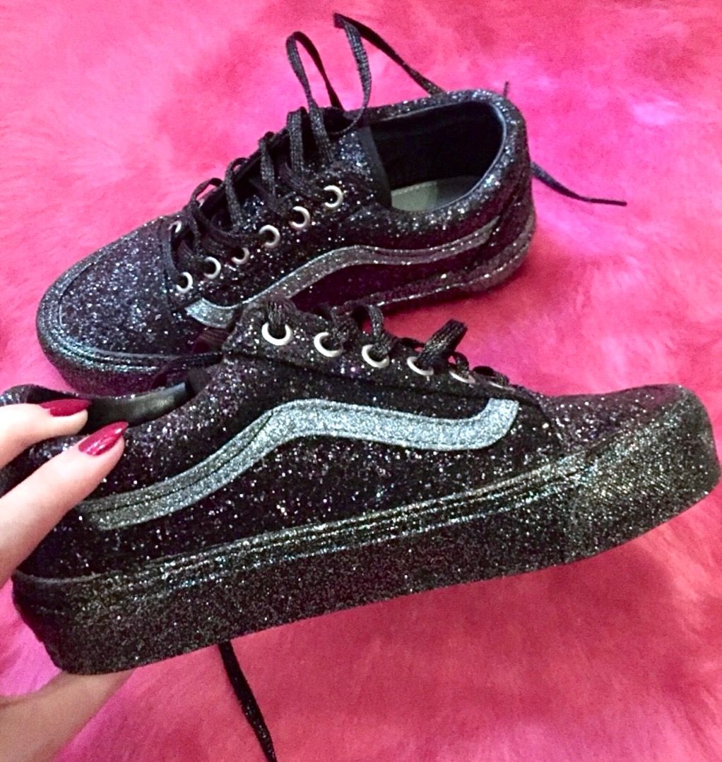Authentic Vans X Opening Ceremony Black Silver Glitter OG 2 Sneakers Shoes  38 7 , Women's Fashion, Footwear, Sneakers on Carousell