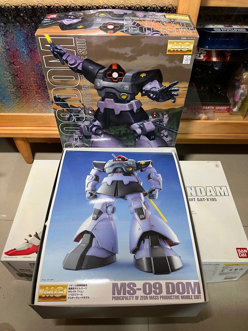 Bandai Hobby Dom Mobile Suit Gundam, Bandai MG 1/100 MS-09 Hobby Figure MG MS-14S GELGOOG (Category: Gundam Model Kits) located in Singapore. Submitted by Miss_Golden_Week (Listing ID 1212333509, Image 3). Description: gelgoog sold MG MS-09 DOM $69 MS-09 DOM, brand new, box opened, inside all small packs all sealed, perfect condition..