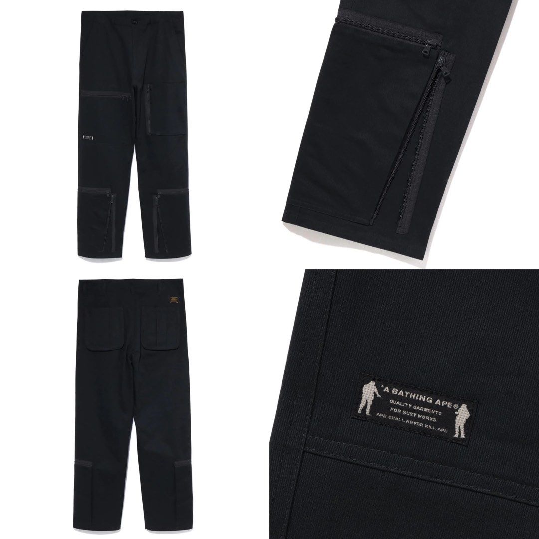 A BATHING APE parachute pants