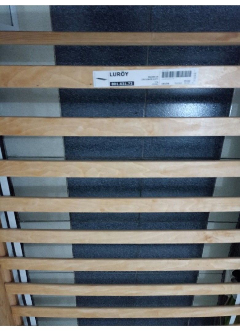 Bed frame singlesized IKEA FJELLSE & LURÖY, Perabotan Rumah di Carousell