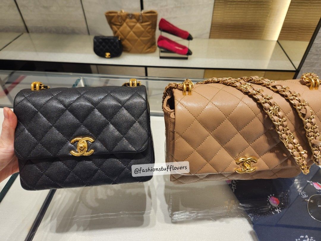Chanel classic flap hotsell bag sizes and prices