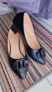 Black Heels croco 5cm