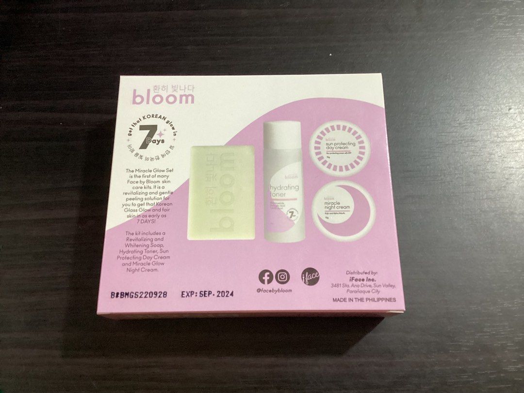 Bloom Miracle Glow Set, Beauty & Personal Care, Face, Face Care on