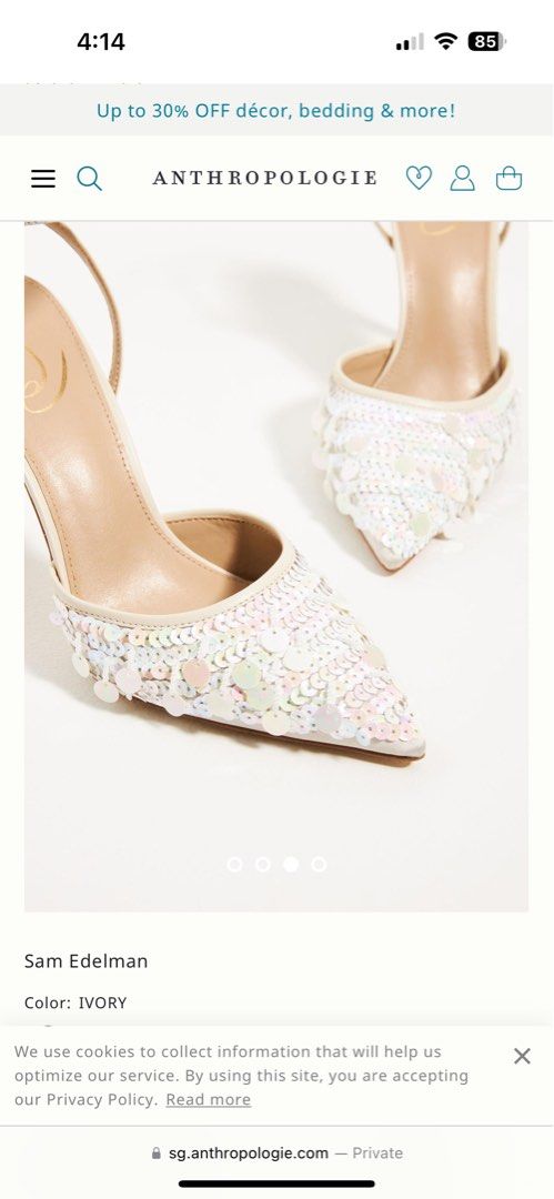 BNIB Sam Edelman Avril Sequin Heels