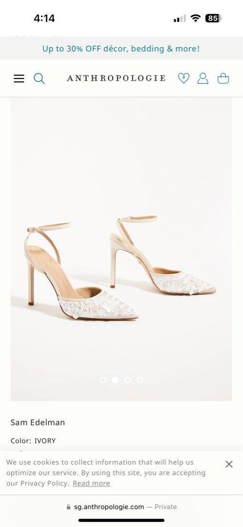BNIB Sam Edelman Avril Sequin Heels