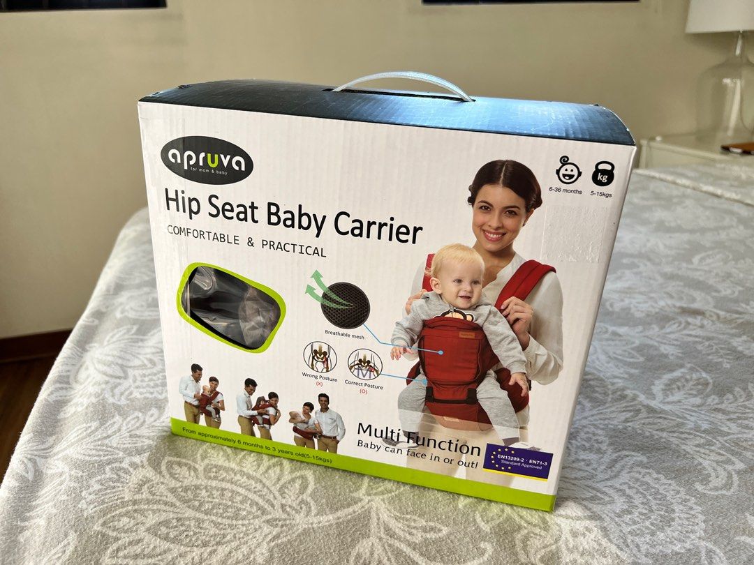 [BRAND NEW] Apruva Hip Seat Carrier in Classic Coffee, Babies & Kids
