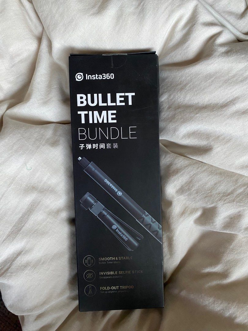 *Brand New* Insta 360 bullet time bundle camera stick ✨ (Category: Camera Bags & Carriers) located in Marikina City. Submitted by vintagebackyard (Listing ID 1212314825, Image 1). Description: Sealed.