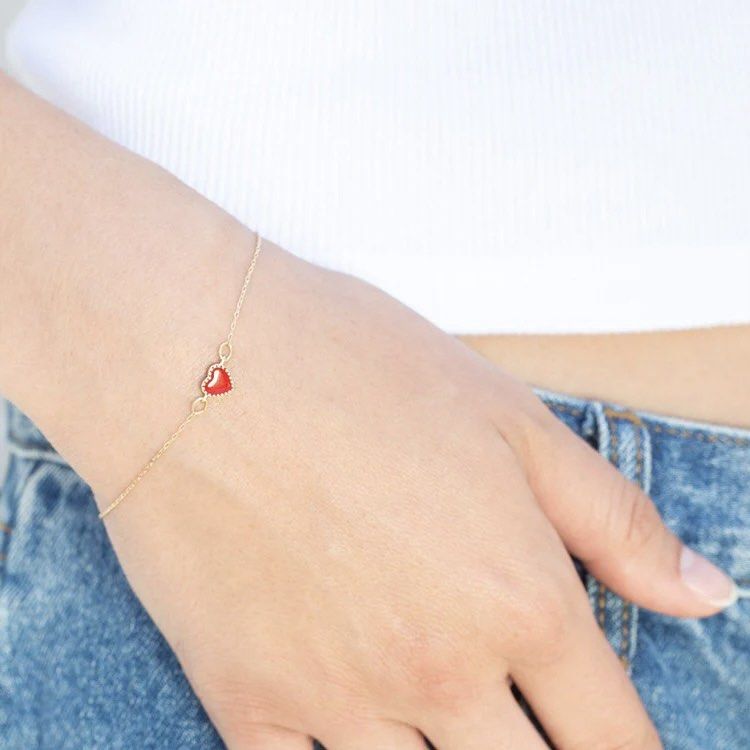 Brandy Melville Red Heart Necklace | Pacific City