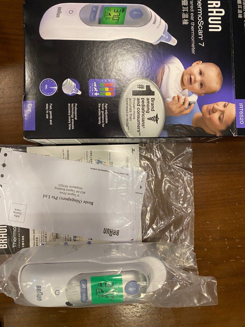 Braun Ear Thermometer, Health & Nutrition, Thermometers on Carousell