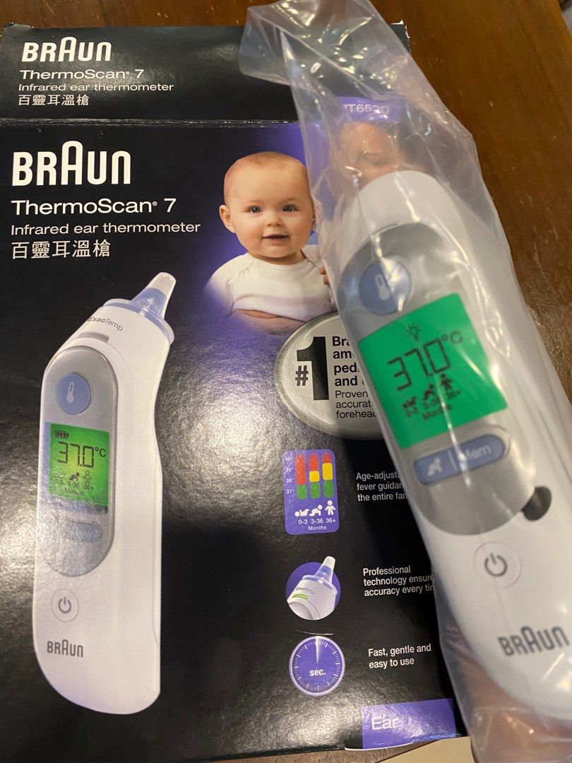 Braun Ear Thermometer, Health & Nutrition, Thermometers on Carousell