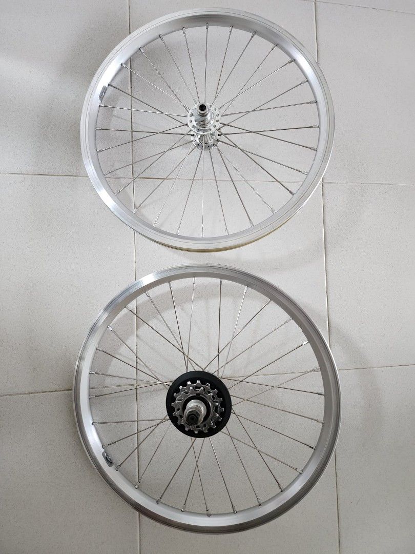 Brompton Stock Superlight Wheels 2 speed silver