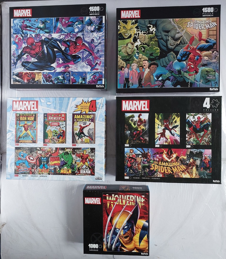 Buffalo Games Marvel Puzzle 1000-PC 1500PC or 4-Pack Set