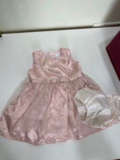 Carter’s baby girl dusty pink satin dress