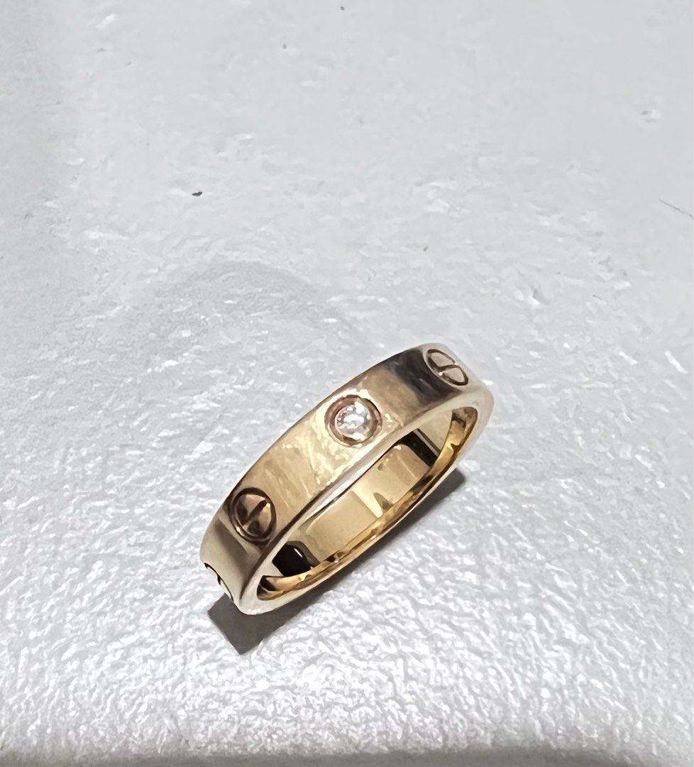 Cartier Ring LOVE wedding band 1 Diamond