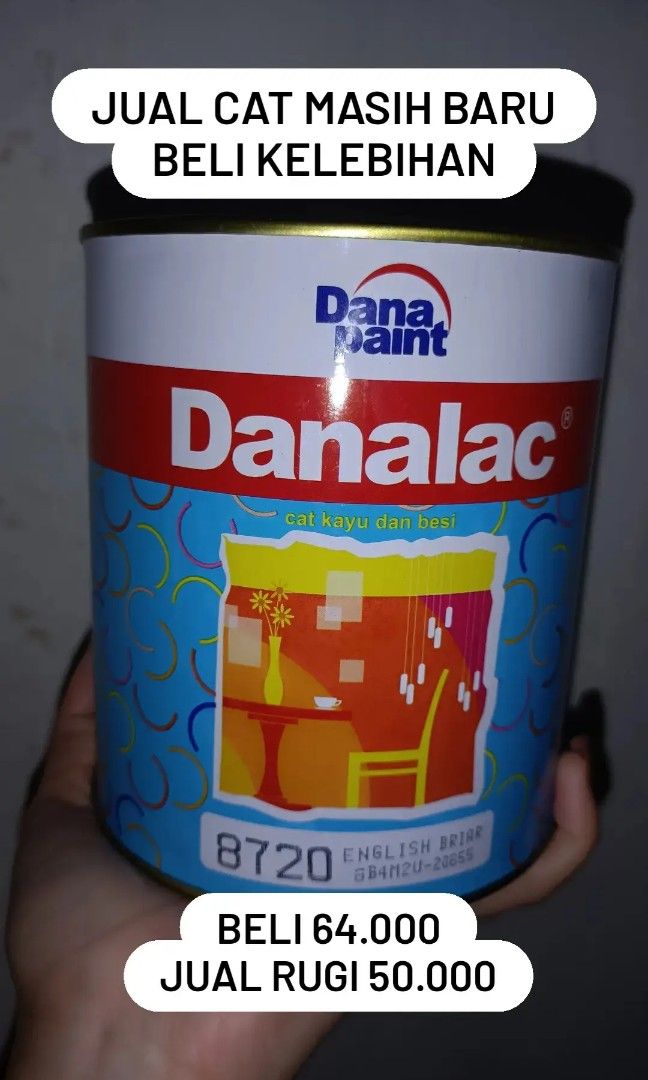(SOLD OUT) Cat kayu cat besi cat rumah cat danalac dana paint thinner
