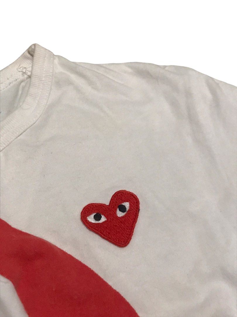 Cdg Play Upside Down (Authentic), Women's Fashion, Tops, Shirts on ...