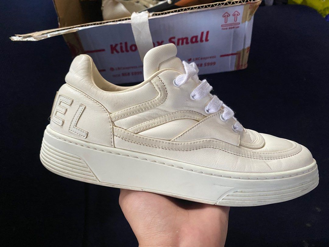 Chanel discount leather trainers