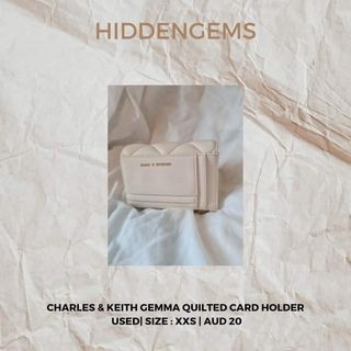 CHARLES & KEITH GEMMA QUILTED CARDHOLDER