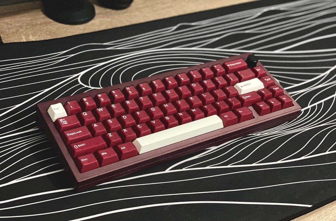 CIDOO V65 Mechanical Keyboard ALUMINUM Bluetooth+Wired 65% with Knob ...