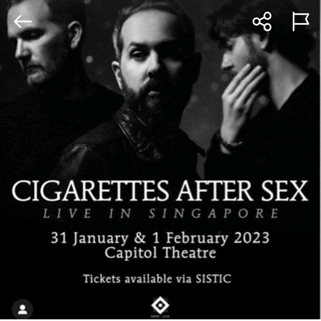 Cigarettes After Sex Tickets And Vouchers Event Tickets On Carousell 8632