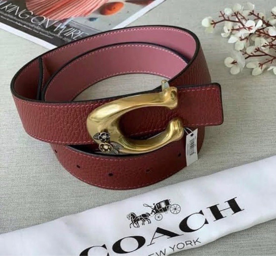 Coach Belts Reversible 30 Length, Women's Fashion, Watches