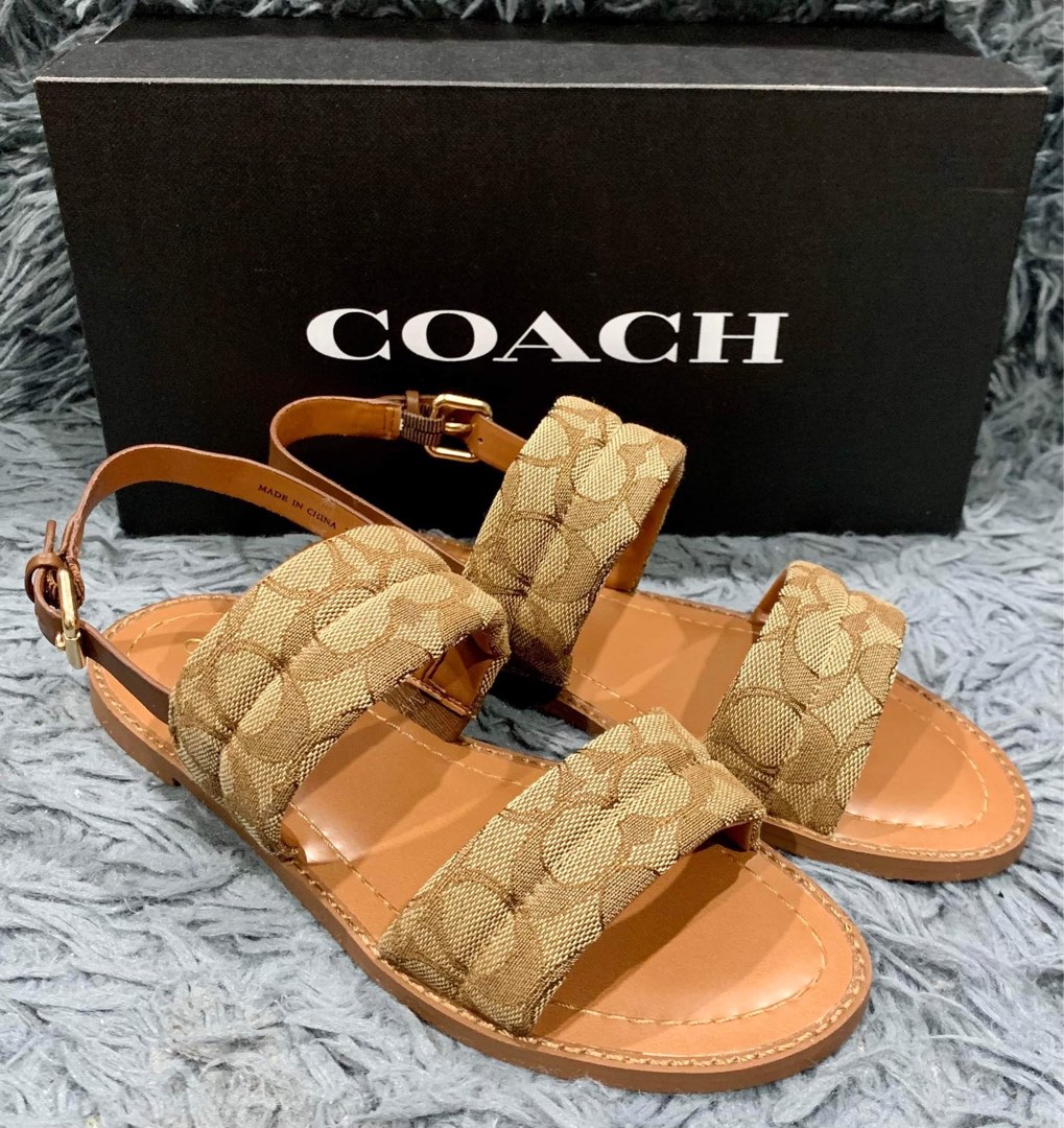Coach HOPE sandals US 8 9.5 10 size, Women's Fashion, Footwear, Flats u0026  Sandals on Carousell