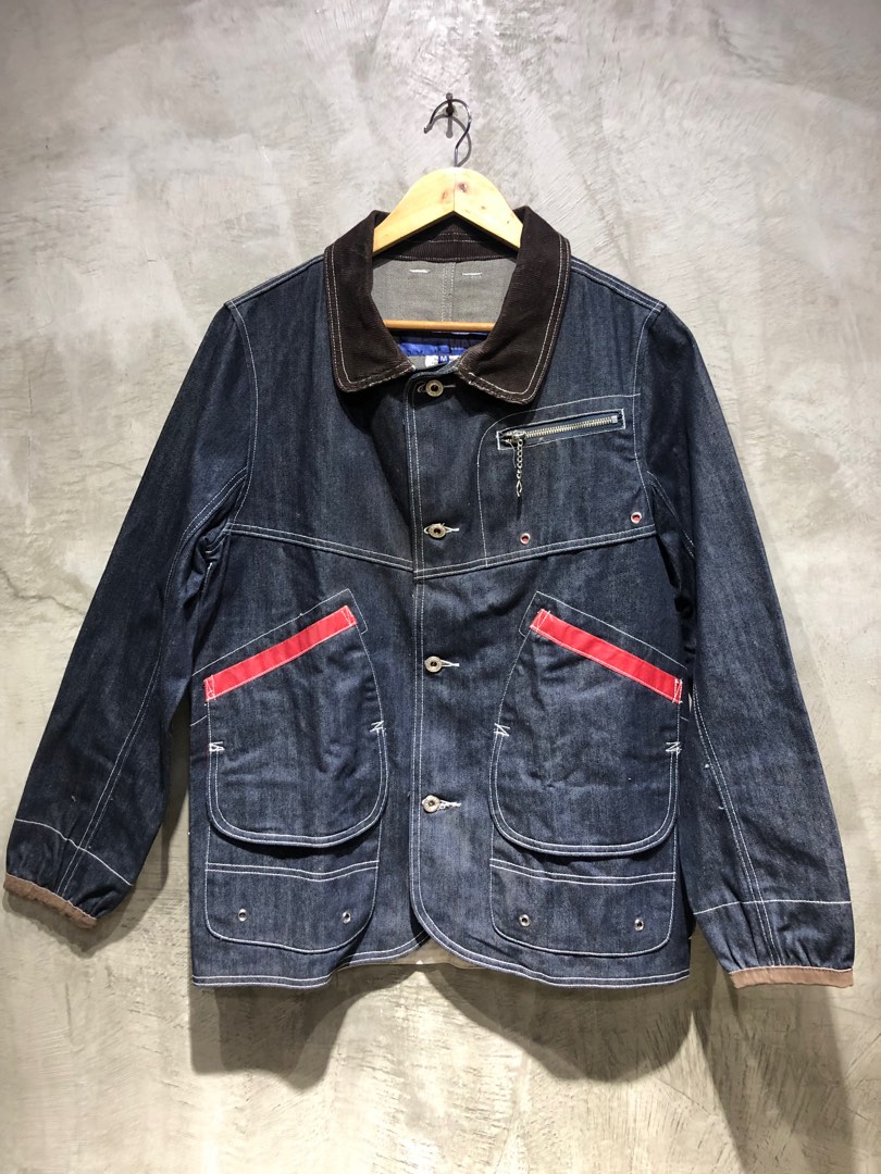 Comme Des Garcon X Junya Watanabe Denim Corduroy Denim Jacket