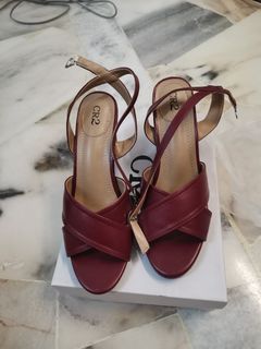 CR2  Carlo Rino wine red colour high heel shoe