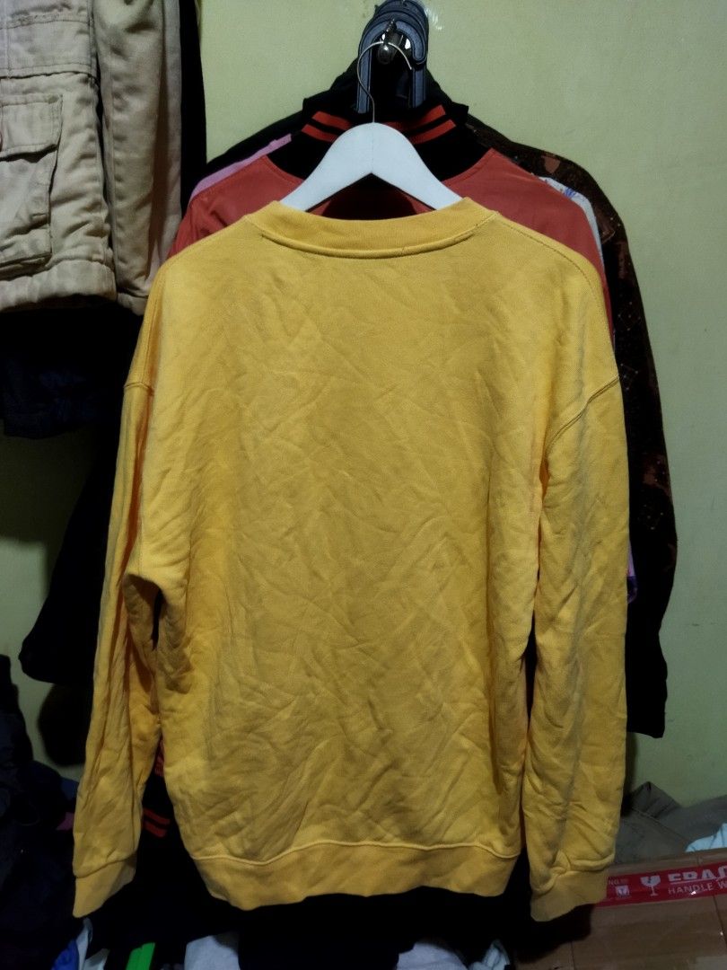 Andersson Bell Blue/yellow crew-neck sweater