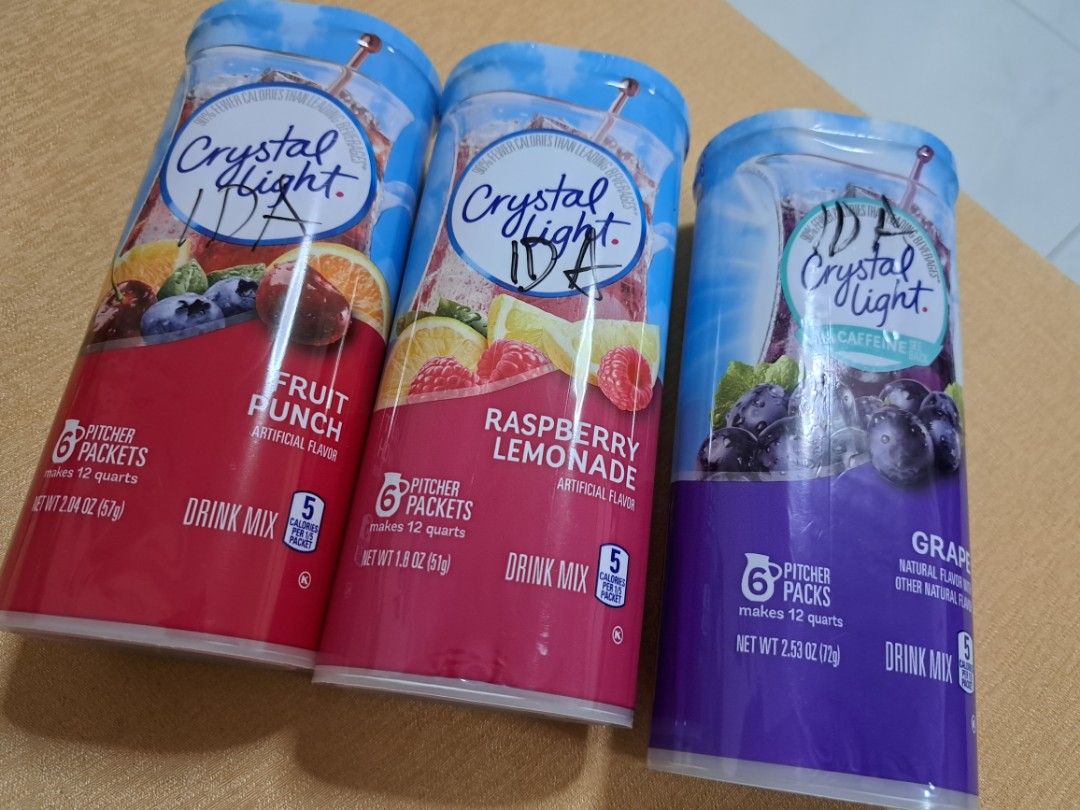 Crystal Light juice drink 18pcs, Food & Drinks, Beverages on Carousell